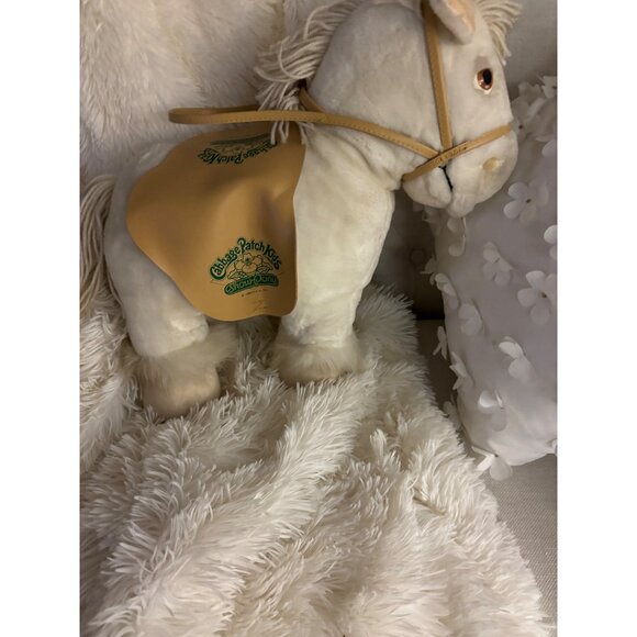 Vintage Cabbage Patch Kids Show Horse Plush Soft Stuffed Animal Saddle - Picture 3 of 16